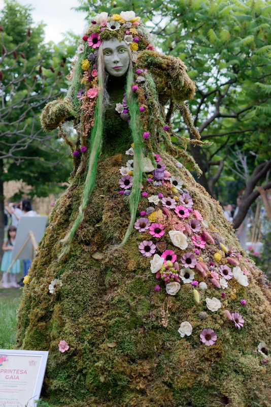 21 - Princess Gaia floral sculpture was featured at the West Side Flower Fest in Bucharest